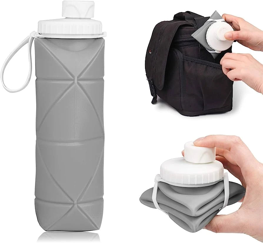 Silicon Foldable Water Bottle | زجاجة مياه سيليكون قابلة للطي