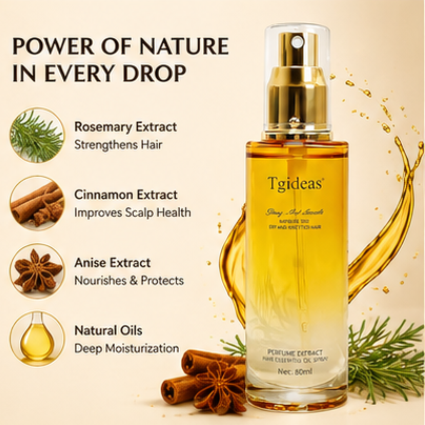 Tgideas Hair Oil | زيت الشعر Tgideas