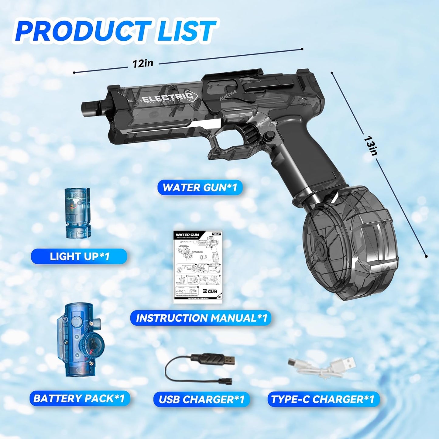 Electric automatic Water Gun | مسدس المياه الكهربائي الأوتوماتيكي