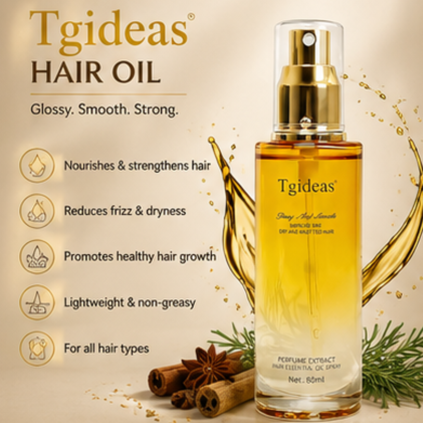Tgideas Hair Oil | زيت الشعر Tgideas